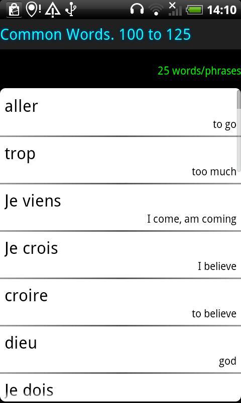 Top French Words截图2