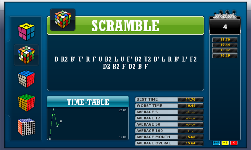 Rubik's Stopwatch截图6