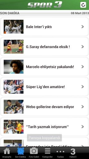 Spor 3 - Spor Haberleri截图6