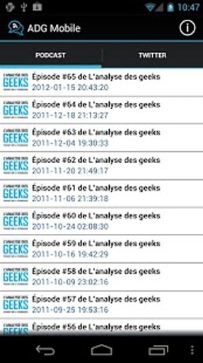 Analyse des Geeks Mobile截图1