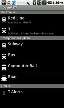 OpenMBTA截图