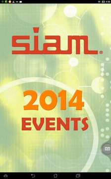 SIAM 2014 Events截图
