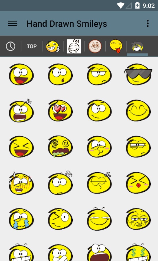 Hand Drawn Smileys for chat截图7