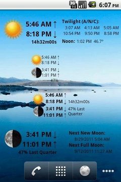 时间和月相截图