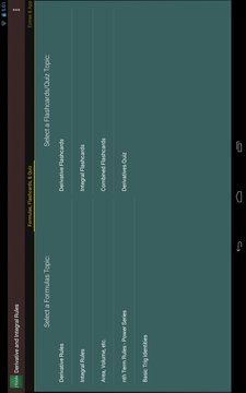 Derivative and Integral Rules截图