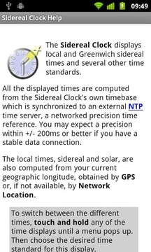 Sidereal Clock截图