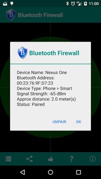 Bluetooth Firewall Trial截图