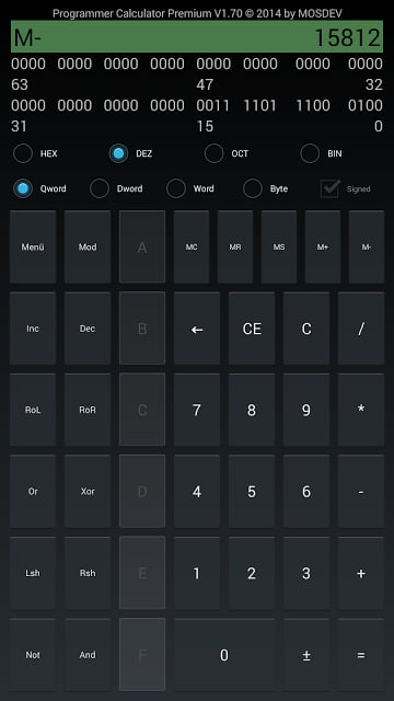 Programmer Calculator截图5