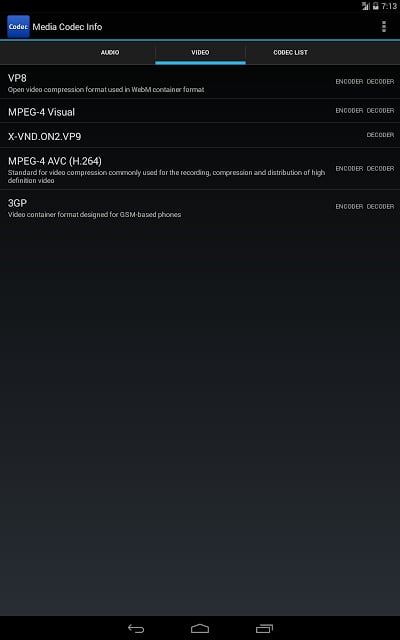 Media Codec Info截图5