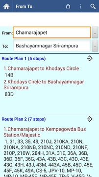 Bangalore BMTC Info截图