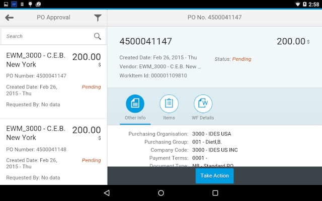 Unvired Workflow for SAP...截图8