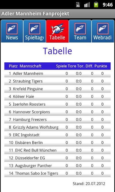 Adler Mannheim Fanprojekt截图4