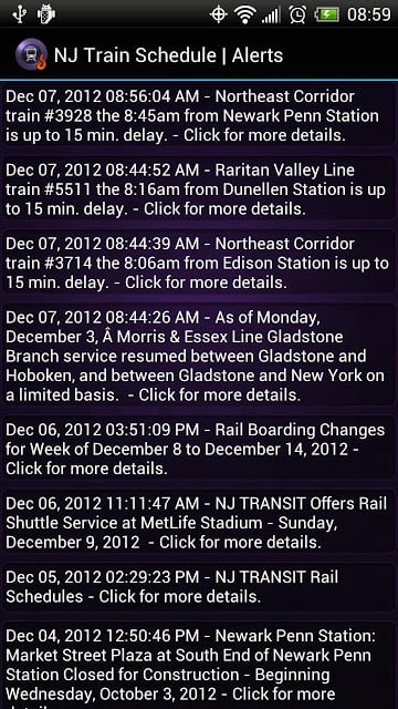 NJ Train Schedule截图6