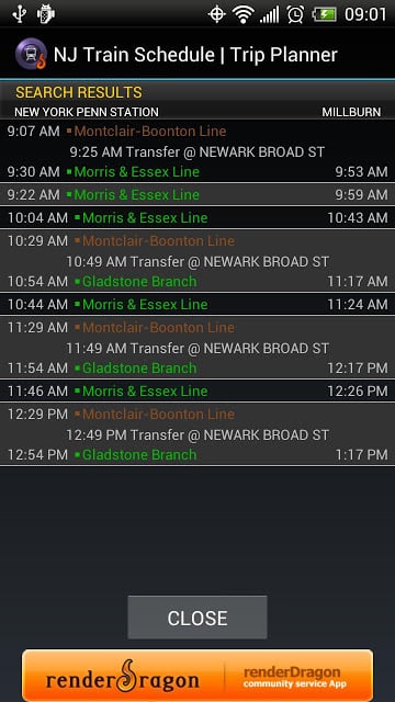 NJ Train Schedule截图3