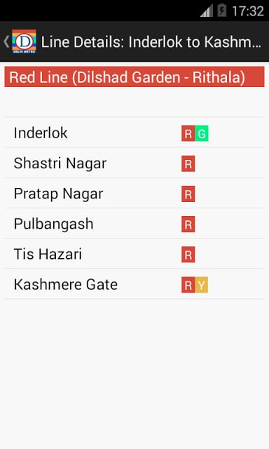 Delhi Metro Route Planner截图4