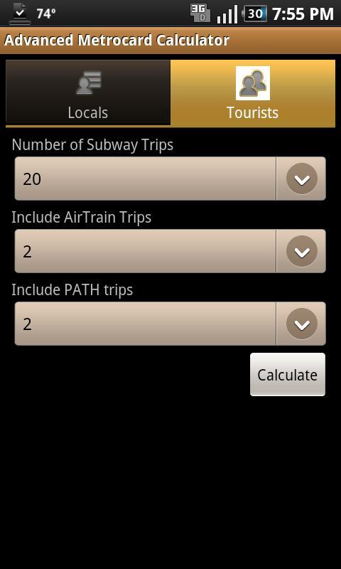 Advanced Metrocard Calculator截图1