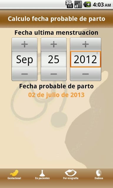 Calculador Obstetrico截图2