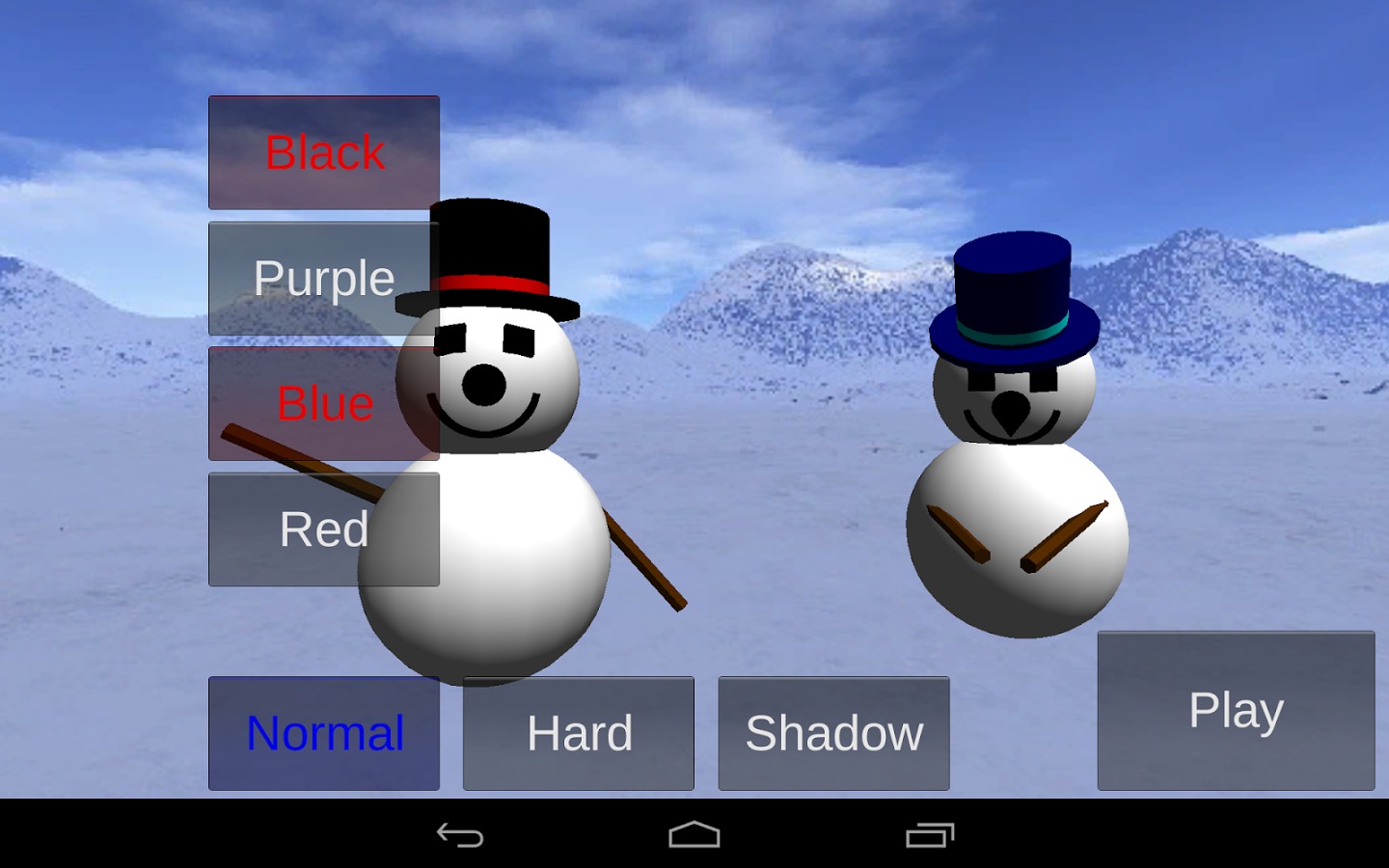 Skiing Snowman截图2