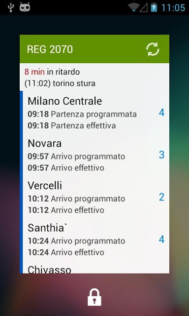 Train Timetable Italy Widgets截图1