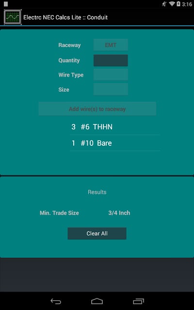 Electrc NEC Calcs Lite截图2