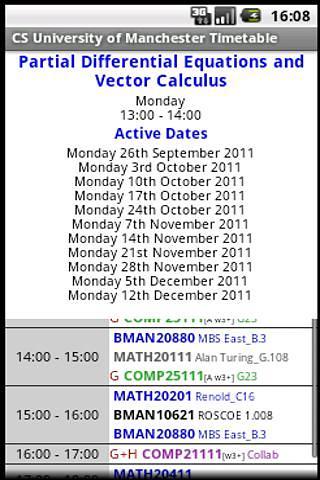 CS Manchester Timetable截图1