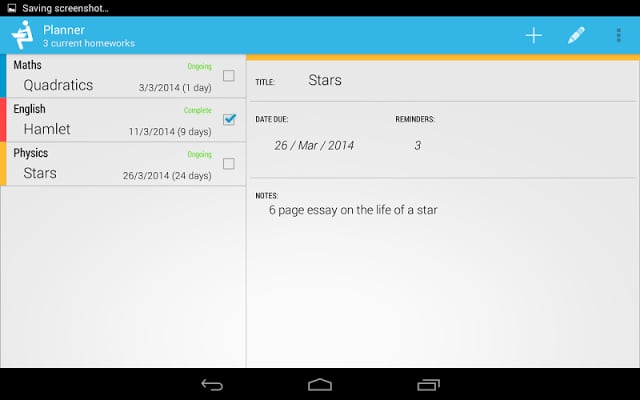 Homework Planner截图5