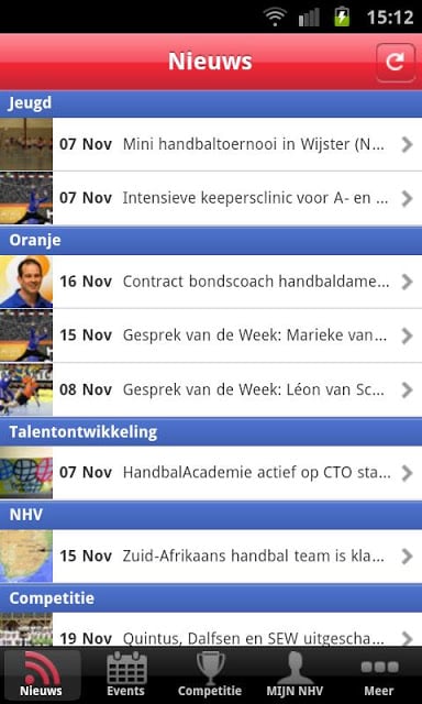Handbal.nl competitie截图5