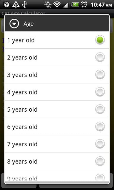 Cat Age Calculator截图5