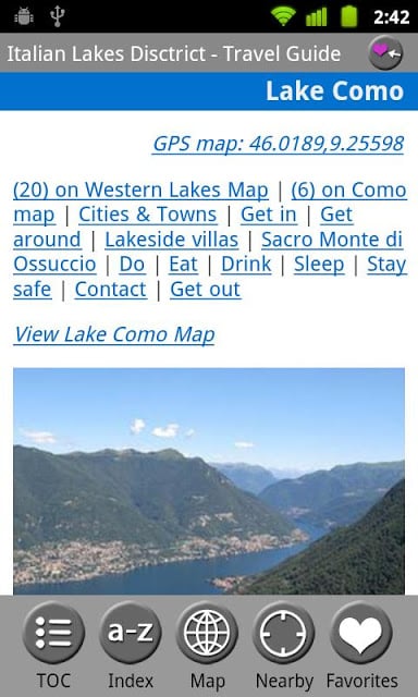 Italian Lakes District FREE截图3