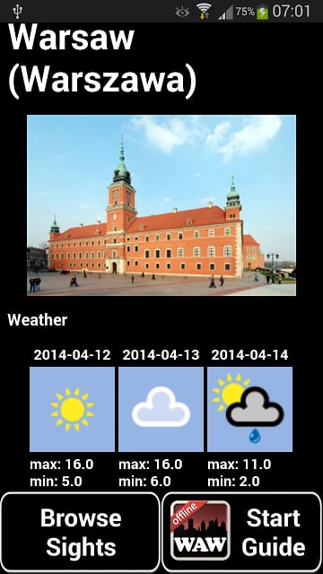 Warsaw Offline Guide截图9