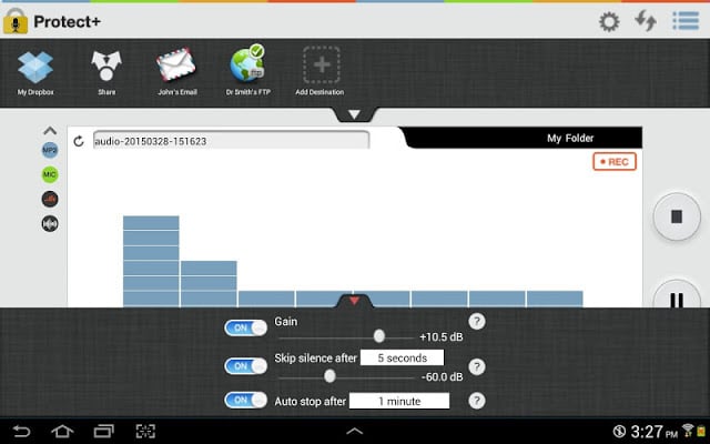 Protect+ Voice Recorder Free截图5