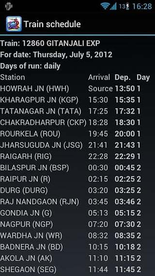 PNR status and train info截图3