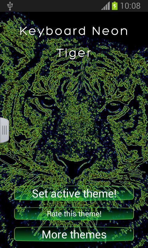 Keyboard Neon Tiger截图3