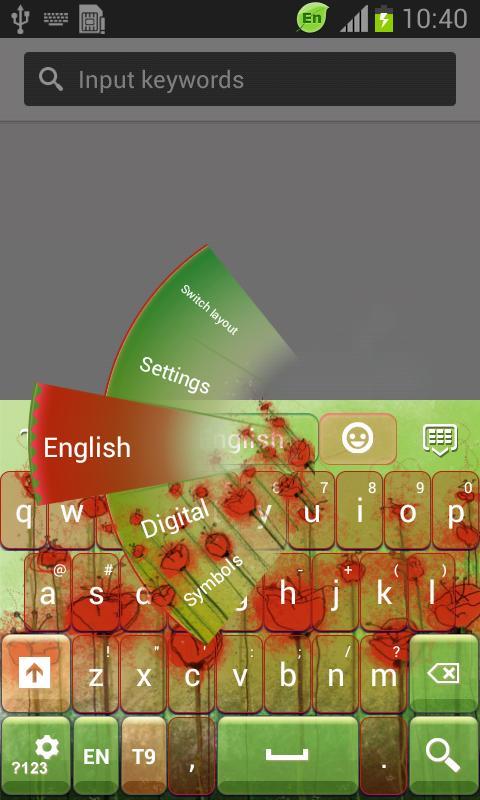 Poppy Flower Keyboard截图3