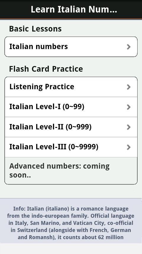 Learn Italian Numbers, Fast!截图4