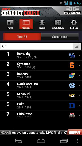 ESPN Bracket Bound 2012截图5