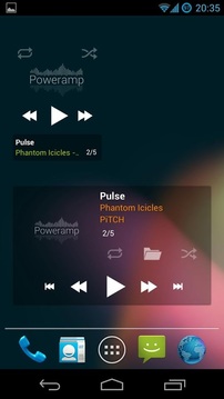 Poweramp ICS Widget Pack截图