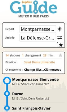 Paris metro subway guide截图