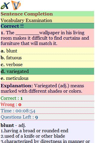 Sentence Completion截图2