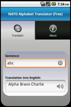 NATO Alphabet Translator Free截图