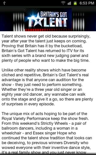 Britain got talent (my choice)截图2