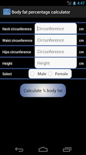 BMI-%BF Calculator截图1