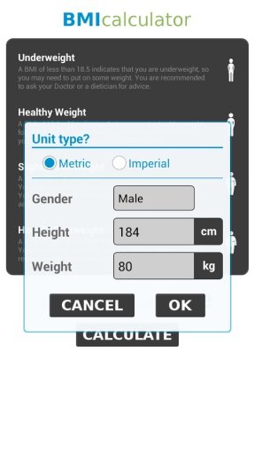 BMI (Body Mass Index) Calculator截图2