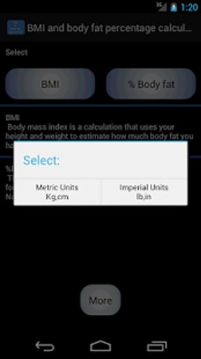 BMI-%BF Calculator截图6