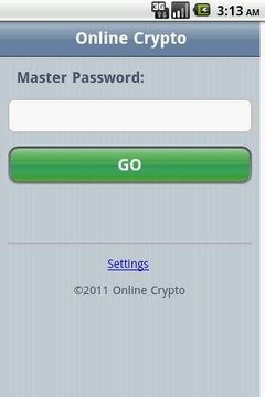 Online Crypto Password Manager截图
