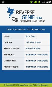 Reverse Genie - Phone & Email截图