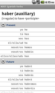 4001 Spanish Verbs截图