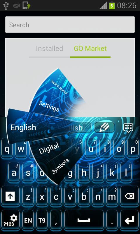 A Better Blue Skin Keyboard截图3