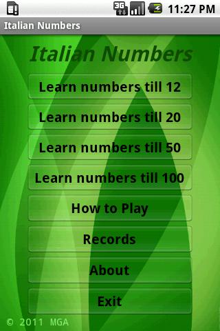 Learn Italian Numbers Free截图1