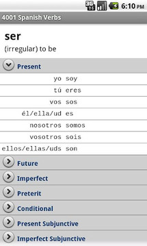 4001 Spanish Verbs截图